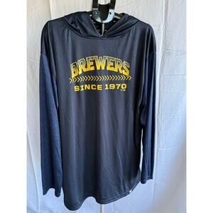 Men's Fanatics Brewers Pull-Over Hoodie Size XLT